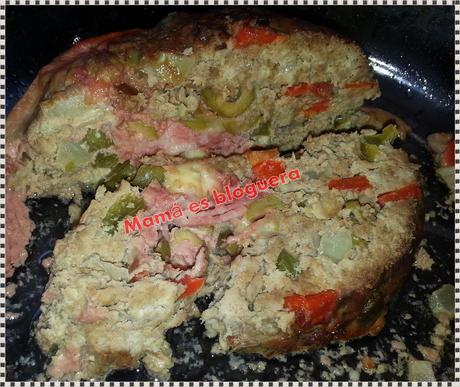 Rollo de carne molida relleno