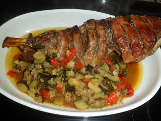 pata de cordero con verduritas