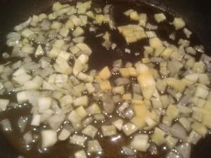 Canelones de berenjena y carne picada