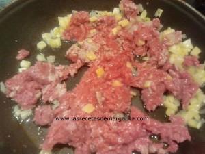 Canelones de berenjena y carne picada