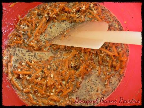 Budín de zanahoria, ricota y chía (Concurso Febrero Bizcochero de Sabor en Cristal)