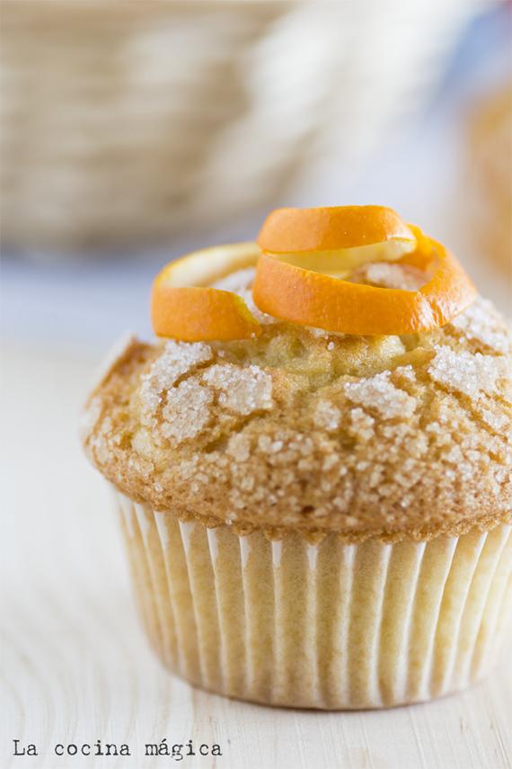 Magdalenas de naranja ( aprovechando la fruta de invierno)