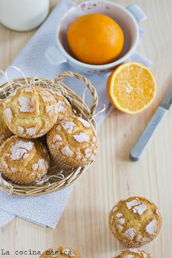 Magdalenas de naranja ( aprovechando la fruta de invierno)