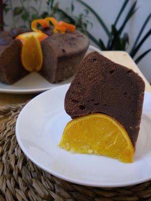 Pudding de chocolate y naranja