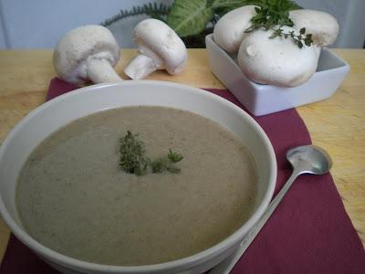 Crema de champiñones