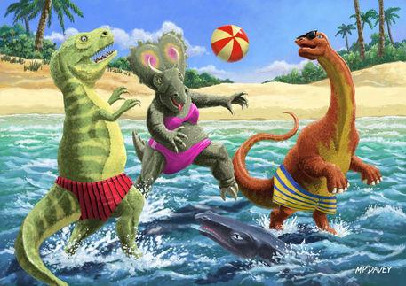 Los dinosaurios costumbristas de Martin Davey