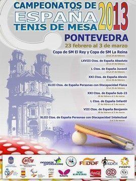 Horarios generales Campeonato de España de Tenis de Mesa Pontevedra 2013 y Sorteos Definitivos Horarios generales Campeonato de España de Tenis de Mesa Pontevedra 2013 y Sorteos Definitivos