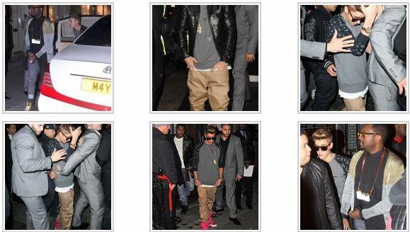 Pillan a Justin Bieber, en un club nocturno  de Londres con dos bellas chicas (Pu....?) FOTOS