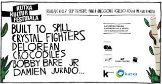 Kutxa Kultur Festibala: Built to Spill, Crystal Fighters, Delorean, Damien Jurado, Cocodriles y Bobby Bare Jr