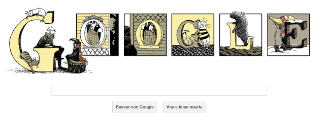 Doodle 22 Febrero 2013. Edward Gorey