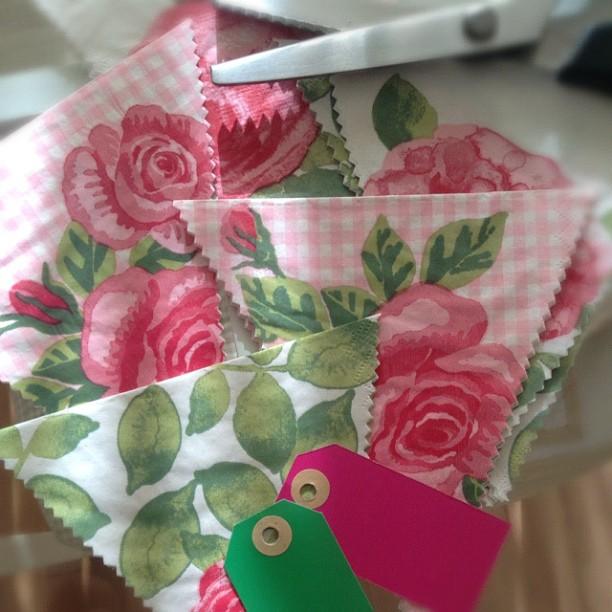 una guirlanda de banderolas low cost - diy low cost flags garland