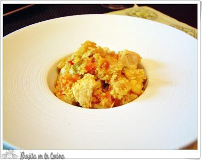 Cous cous con pollo y verdura Cous cous con pollo y verdura