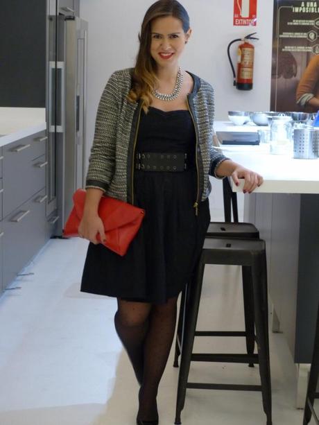 Look de noche peinado años 50