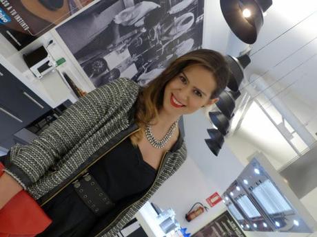 Look de noche peinado años 50