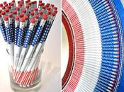 Espejos realizados lapiceros colores