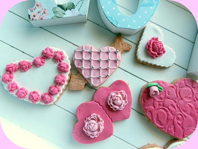 Galletas de fresa para San Valentín