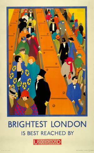 150 años del metro de Londres en carteles