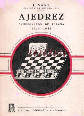 Portada del libro Campeonatos de España de Ajedrez 1944-1945 de José Sanz