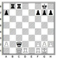 Posición de ajedrez ejemplo del sacrificio de desviación (1)