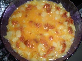 Tortilla de patatas y chorizo