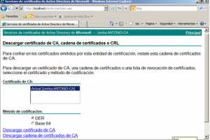 Emisor de certificados