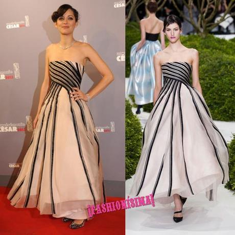 Marion Cotillard de Dior Alta Costura en los premios del cine francés y otros looks a reseñar