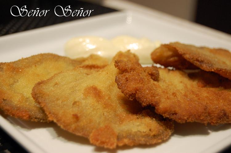 Setas rebozadas con ali-oli