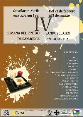 IV SEMANA DEL PINTXO EN SAN JORGE - PAMPLONA