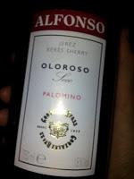 Cata vino Alfonso Oloroso fino  seco, vinos de jerez