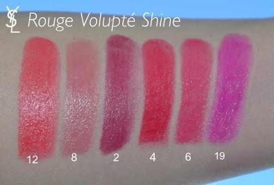 YSL - Rouge Volupté Swatches