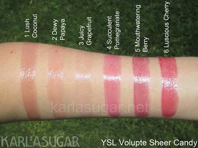 YSL - Rouge Volupté Swatches