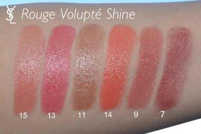 YSL - Rouge Volupté Swatches