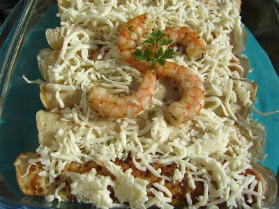 Crepes de langostinos Crepes de langostinos