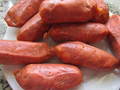 Chorizos confitados en conserva