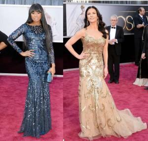 oscars 2013 jennifer hudson cavalli zeta jones zuhair 300x287 Oscars 2013: alfombra roja