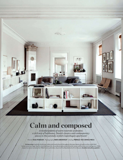 Un apartamento muy zen en Copenhague