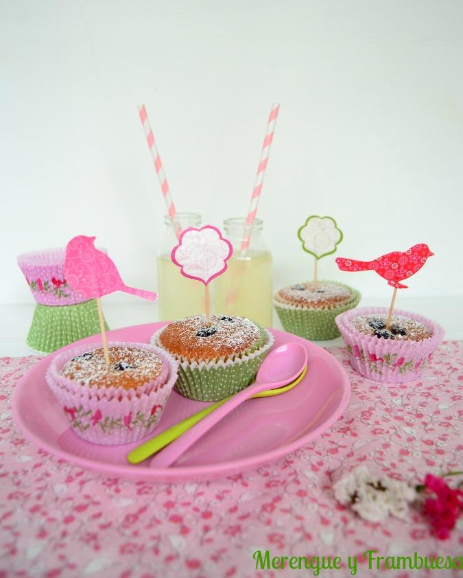 Muffins de cítricos con arándanos