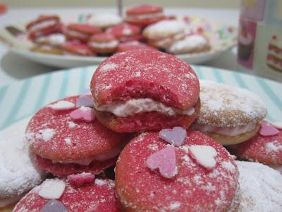 Whoopie pies de fresa