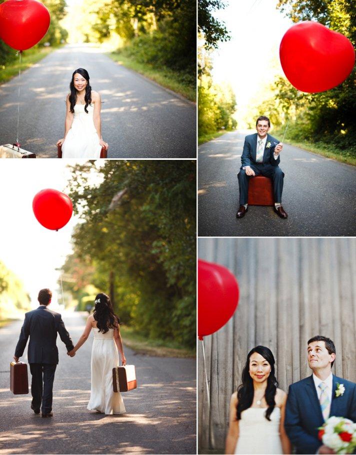 outdoor real weddings balloon wedding decor inspiration