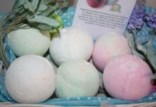 Bombas de jabón para el baño.