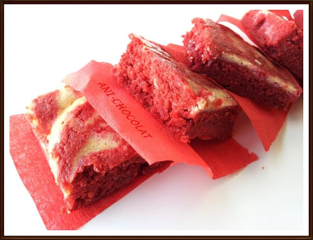Red Velvet Brownies Cheesecake y GANADOR DEL SORTEO ANI-CHOCOLAT