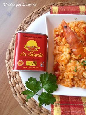 Risotto de Langostinos al Pimentón Ahumado La Chinata