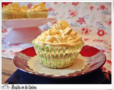 Cupcakes de limón y amapola