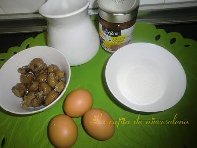 Natillas de castañas