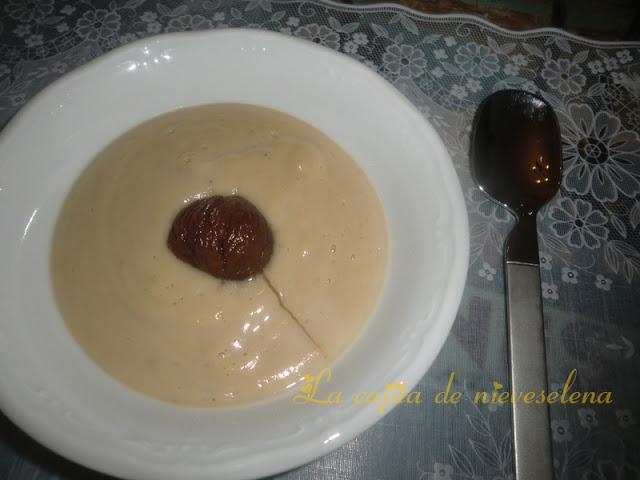 Natillas de castañas