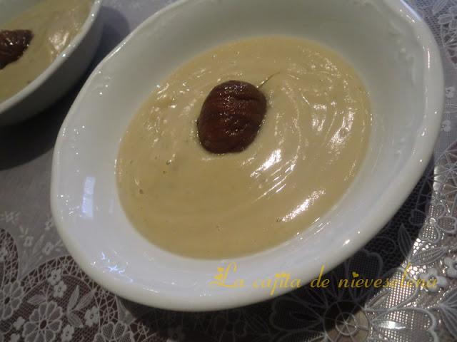 Natillas de castañas