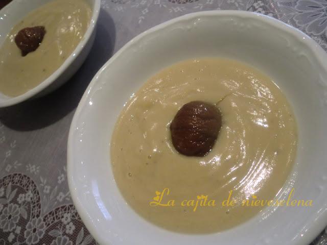 Natillas de castañas