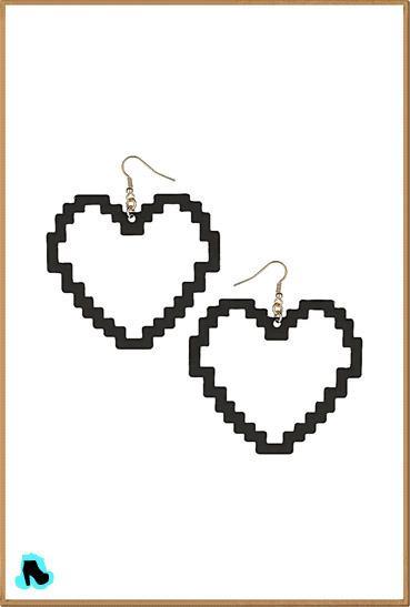 COLECCIÓN COMIC GIRL DE TOPSHOP Pixelated Heart Drop Earrings 11,00 €