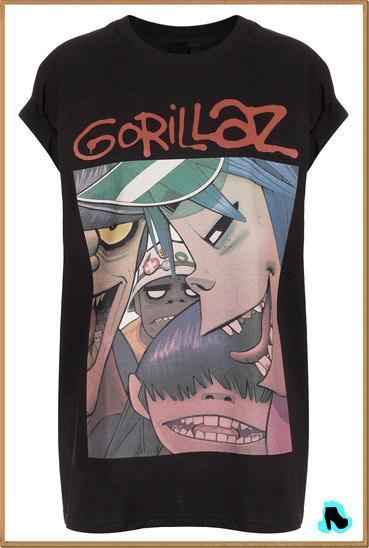COLECCIÓN COMIC GIRL DE TOPSHOP Gorillaz Tee By And Finally 29,00 €