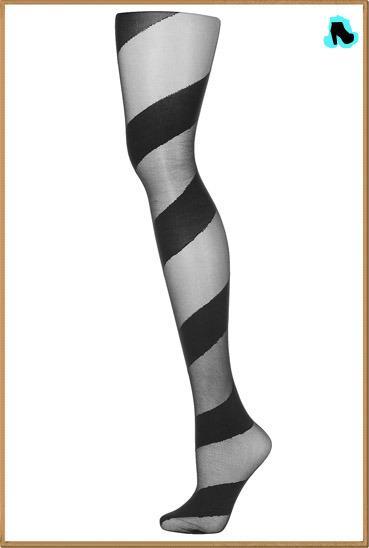 COLECCIÓN COMIC GIRL DE TOPSHOP Asymmetric Stripe Tights 11,00 €